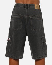 X-Large Baggy Cargo Denim 91 Shorts Washed Black