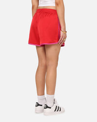 Adidas Women's Adicolor 3-Stripes Sprinter Shorts Scarlet/Fuchsia