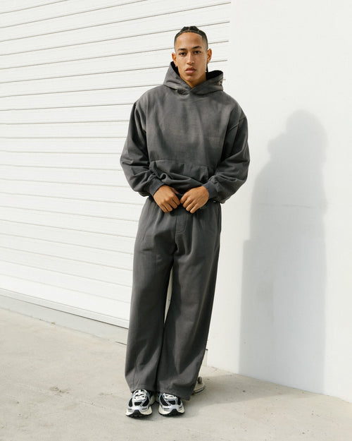 American Thrift Wide Leg Pants Washed Charcoal