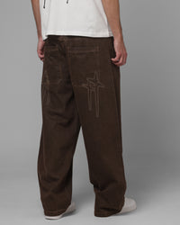 Loiter Star Born Selvedge Denim Jeans Brown
