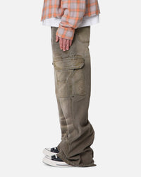 MNML Double Knee Cargo Pants Olive