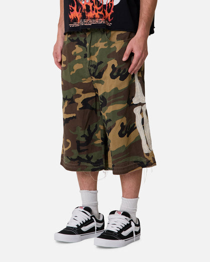 MNML Ultra Baggy Bone Shorts Camo