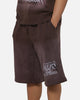 Mitchell & Ness Los Angeles Lakers Overprint Shorts Dark Oak