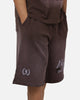 Mitchell & Ness Los Angeles Lakers Overprint Shorts Dark Oak