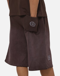 Mitchell & Ness Los Angeles Lakers Overprint Shorts Dark Oak