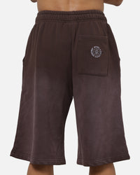 Mitchell & Ness Los Angeles Lakers Overprint Shorts Dark Oak