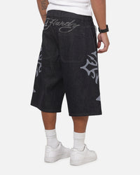 Ed Hardy Trinity Jorts Indigo