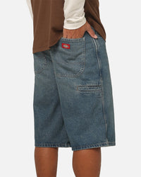 Dickies Denim 13" Loose Jean Shorts Khaki Tinted Blue