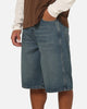 Dickies Denim 13" Loose Jean Shorts Khaki Tinted Blue