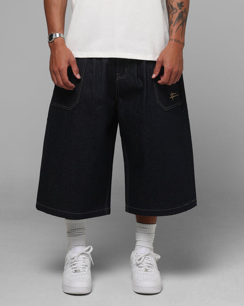 Loiter Shibuya Pleated Jorts Indigo