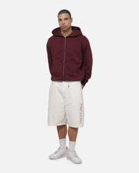 Saint Morta Umbra Scripted Jorts Off White