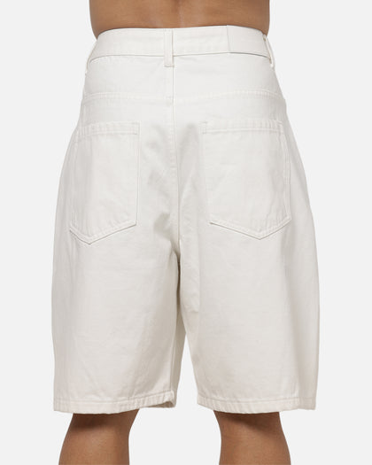 Saint Morta Umbra Scripted Jorts Off White