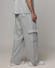 American Thrift Cargo Wide Leg Track Pants Grey Marle