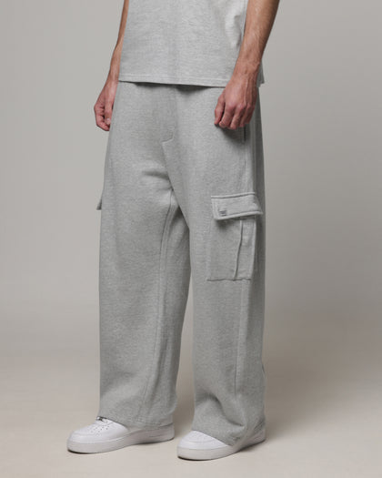 American Thrift Cargo Wide Leg Track Pants Grey Marle