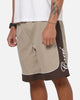 Carre Script Boardshorts Brown