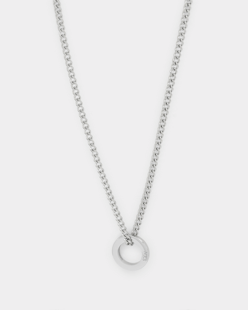 NXS Acta Non Verba Ring Pendant White Gold