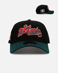 New Era Atlanta Braves 'Mexican Independence Day 2.0' 9FORTY A-Frame Snapback Black/Green