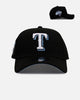 New Era Texas Rangers 'Black And Sky Blue' 9FORTY A-Frame Snapback Black/Sky Blue