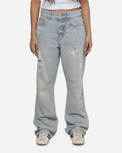 Represent Painted Denim Jeans Coastal Blue