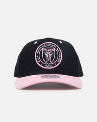 Mitchell & Ness Inter Miami Logo Pro Crown Snapback Faded Black