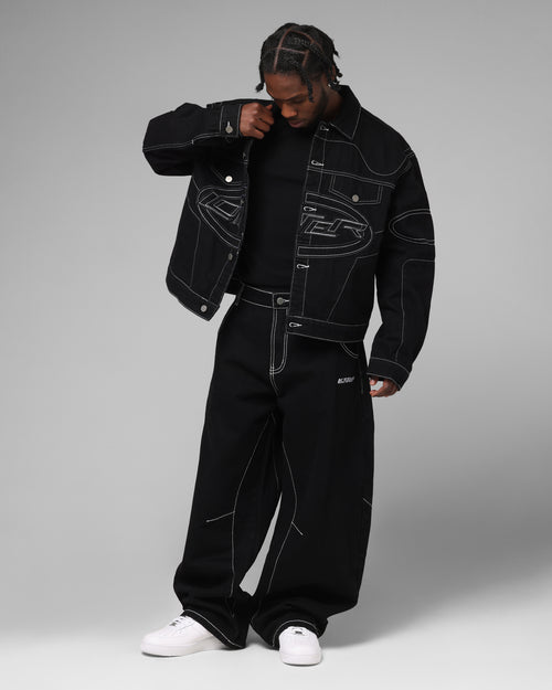 Loiter Biker Raver Jeans Black