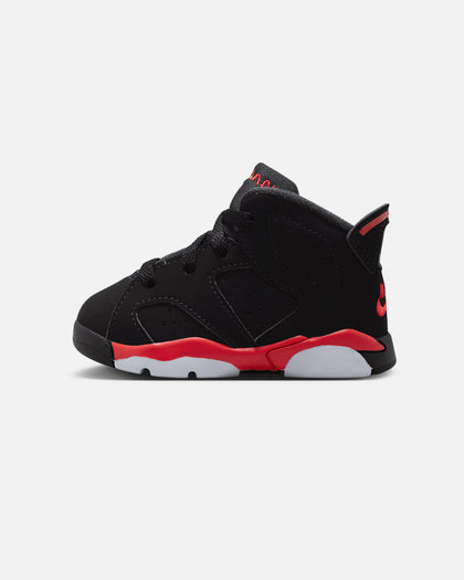 Jordan Kids' Air Jordan 6 Retro "Infrared Salesman" (TD) Black/Lt Crimson