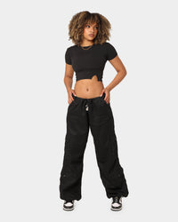 Rothco Women's Vintage Paratrooper Fatigue Cargo Pants Black