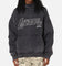 Mitchell & Ness Los Angeles Lakers Distressed Rhinestone Logo Hoodie Faded Black