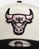 New Era Chicago Bulls "Chrome Black Pink" 9Forty A-Frame Snapback White