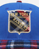 Pro Standard New York Rangers Prep Plaid Snapback Royal Blue