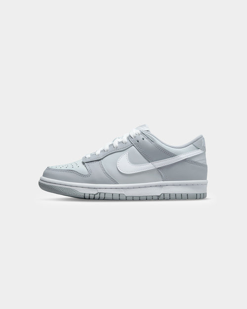 Nike Kids' Dunk Low Pure "Two-Toned Grey" Platinum/Wolf Grey