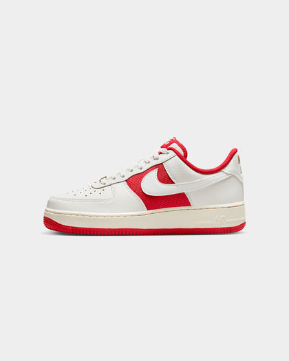 Nike Air Force 1 '07 "Athletic Department" Sail/University Red