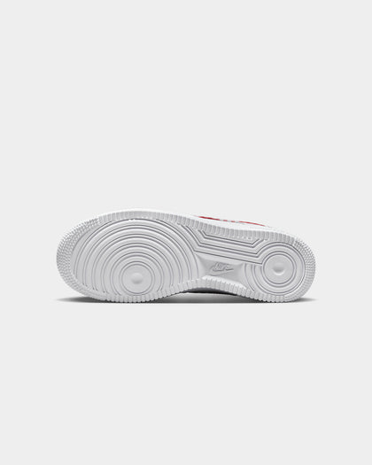 Nike Women's Air Force 1 '07 "Gingham Plaid" White/Mystic Red