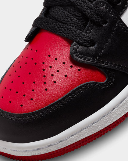 Jordan Kids' Air Jordan 1 Low BG "Bred Toe" White/Black