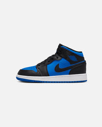 Jordan Kids' Air Jordan 1 Mid (GS) Black/Royal