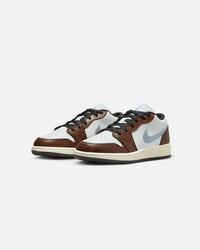 Jordan Kids' Air Jordan 1 Low SE (GS) White/Blue Grey