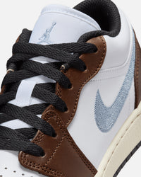 Jordan Kids' Air Jordan 1 Low SE (GS) White/Blue Grey