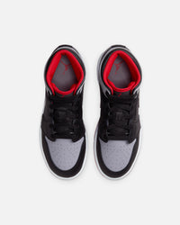 Jordan Kids' Air Jordan 1 Mid (GS) Black/Cement Grey