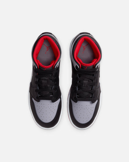 Jordan Kids' Air Jordan 1 Mid (GS) Black/Cement Grey