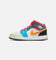 Jordan Kids' Air Jordan 1 Mid SE "Multi-Colour" (GS) White/Taxi/Dark Shadow/Hyper Pink/New Emerald/Vapour Green