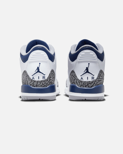 Jordan Kids' Air Jordan 3 Retro BG (GS) White/Midnight
