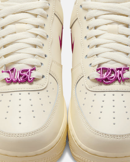 Nike Women's Air Force 1 '07 SE "Just Do It" Coconut Milk/Playful Pink