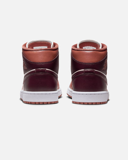 Jordan Women's Air Jordan 1 Mid Dusty Peach/Sail/White/Night Maroon