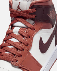 Jordan Women's Air Jordan 1 Mid Dusty Peach/Sail/White/Night Maroon