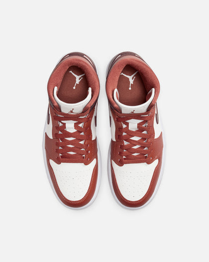 Jordan Women's Air Jordan 1 Mid Dusty Peach/Sail/White/Night Maroon