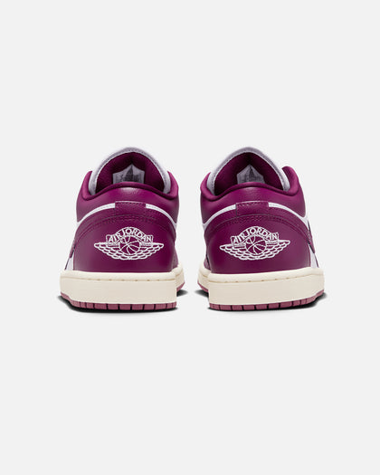 Jordan Women's Air Jordan 1 Low "Fireberry" White/Bordeaux
