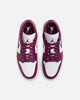 Jordan Women's Air Jordan 1 Low "Fireberry" White/Bordeaux