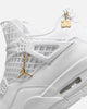 Jordan Women's Air Jordan 4 Net "Triple White" White/Metallic