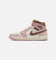 Jordan Women's Air Jordan 1 Mid "Neapolitan" Pink Oxford/Archaeo Brown