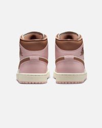 Jordan Women's Air Jordan 1 Mid "Neapolitan" Pink Oxford/Archaeo Brown
